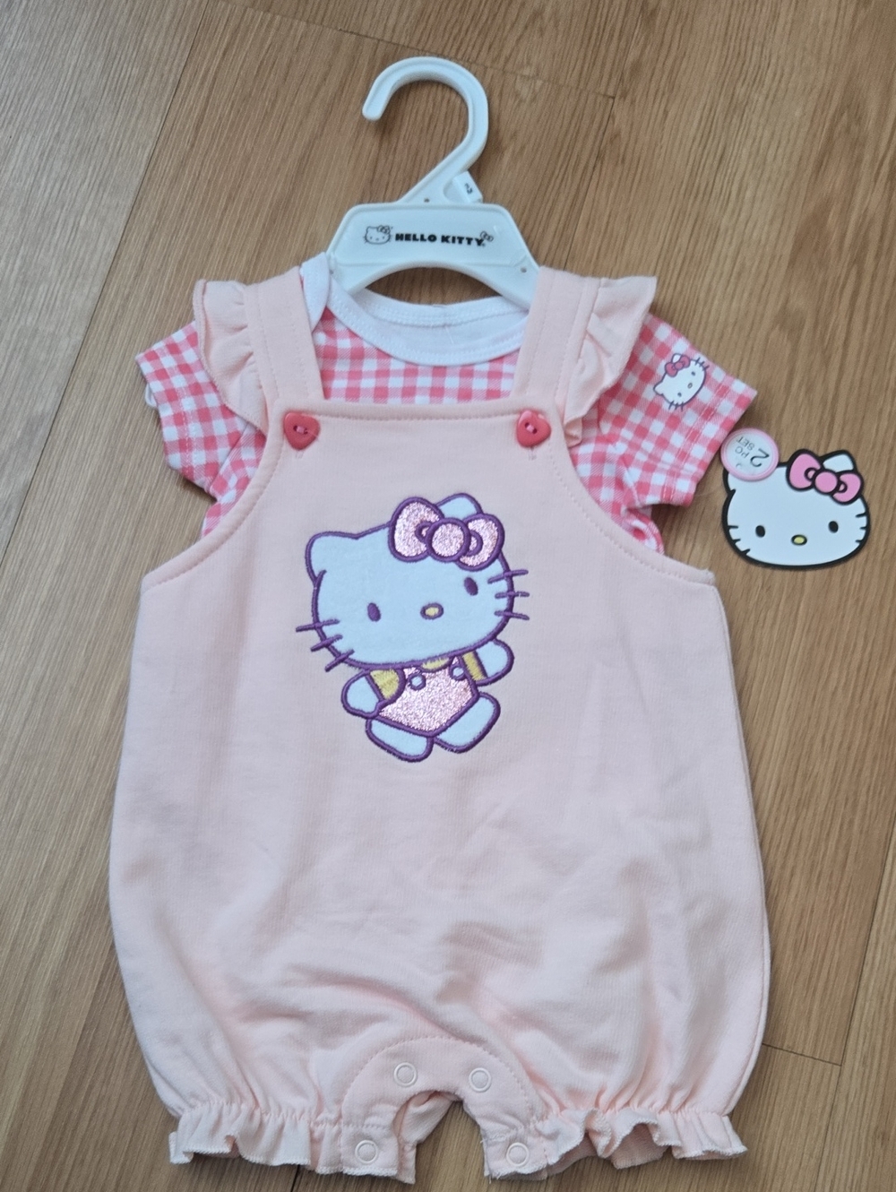 Hello Kitty Pink Peach Romper Set